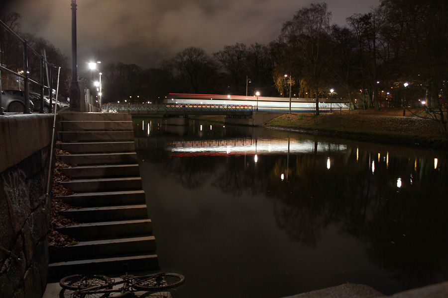 Spårvagn över bro i Göteborg