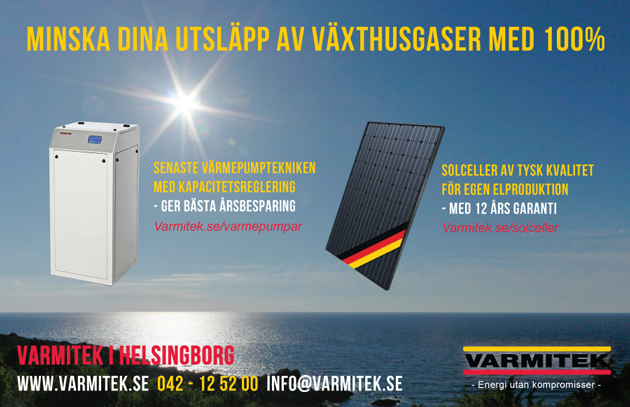 Grafisk design av annons av reklambyrå i Helsingborg