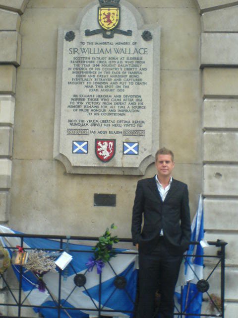 Living in London - in front of Braveheart