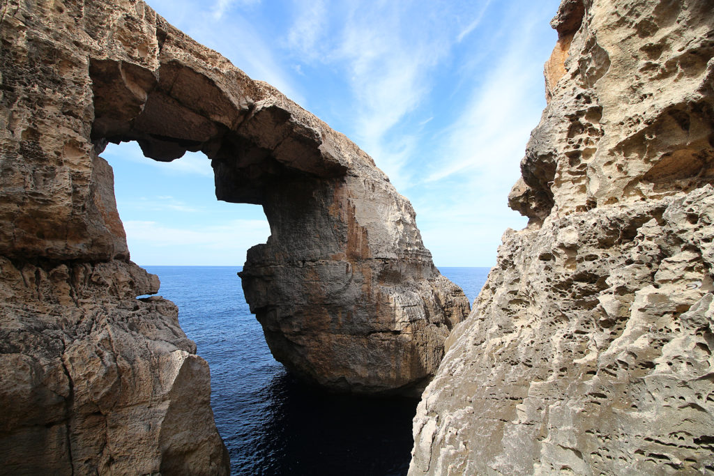 Wied il-Mielaħ in Gozo, Malta.