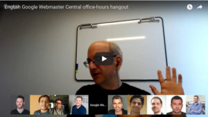 Google Webmaster Hangout 13 juli 2018